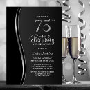 Search for silver 75th birthday invitations Modern