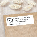 Search for business return address labels Black and white