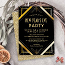 Search for new years eve gatsby invitations Gold
