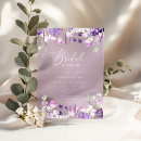 Search for purple bridal shower invitations Minimalist