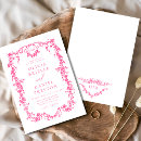 Search for hot pink wedding invitations Floral