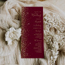 Search for red and gold wedding programs Modern