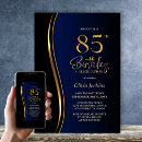 Search for 85th birthday invitations Black