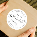 Search for retirement thank you stickers Black and white