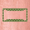 Search for checkerboard license plate frames Trendy