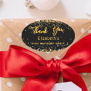 Search for gold and black oval stickers Thank you