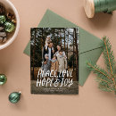 Search for peace joy and hope holiday cards Green