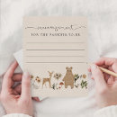 Search for baby shower words of wisdom advice cards Woodland