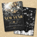 Search for cheer holiday invitations Black and gold