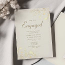 Search for formal engagement party invitations Gold
