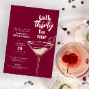 Search for humorous 30th birthday invitations Talk thirty to me
