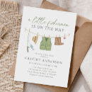 Search for fishing baby shower invitations Reel excited