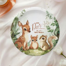 Search for friends plates Watercolor greenery