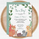 Search for fox baby boy shower invitations Its a boy