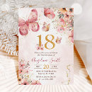 Search for girls 18th birthday invitations Butterfly
