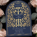 Search for royal blue and gold wedding invitations Elegant