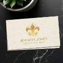 Search for fleur de lis business cards Lily