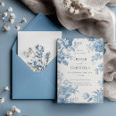 Search for french blue invitations Vintage floral