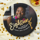 Search for black and gold paper plates Script