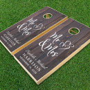 Search for wedding cornhole sets Newlyweds
