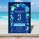 Search for navy blue birthday invitations Watercolor