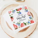 Search for strawberry napkins Watercolor