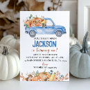Search for pumpkin truck invitations Our little pumpkin
