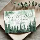 Search for rustic wedding save the dates Pine tree