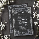 Search for victorian gothic wedding invitations Elegant