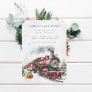 Search for train ticket invitations Watercolor