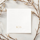 Search for monogram wedding napkins Timeless
