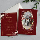 Search for maroon and gold invitations Minimalist