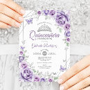 Search for purple butterfly quinceanera invitations Lilac