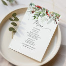 Search for christmas wedding menus Watercolor