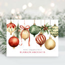 Search for watercolor holiday cards Red and green