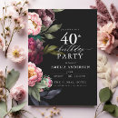 Search for moody floral invitations Typography