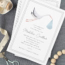 Search for stork baby shower invitations Elegant