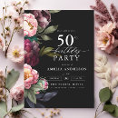 Search for burgundy 50th birthday invitations Fifty