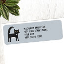 Search for tuxedo cat return address labels Cute