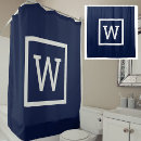 Search for preppy shower curtains Navy blue