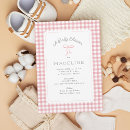 Search for pink gingham baby shower invitations Classic