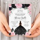 Search for pink and black invitations For kids