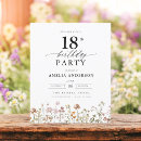 Search for floral 18th birthday invitations Eighteen