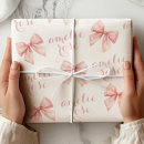 Search for pink bow wrapping paper Bridal shower