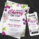 Search for cherry blossom baby shower invitations Cherry on top