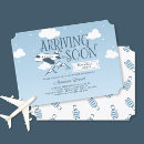 Search for baby arrival invitations Blue