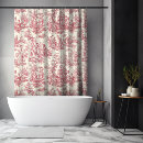 Search for botanical shower curtains Red