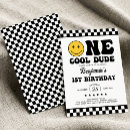 Search for happy face birthday invitations Retro