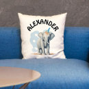 Search for safari nursery pillows Baby elephant