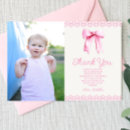 Search for pink bow thank you cards Flat